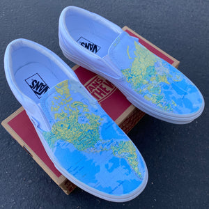 World Map - Custom Slip Ons – BlvdCustom