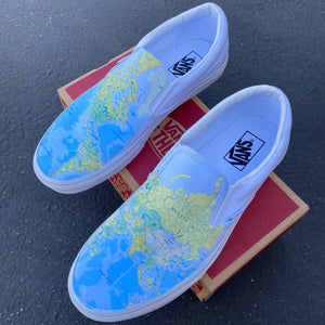 World Map - Custom Slip Ons – BlvdCustom