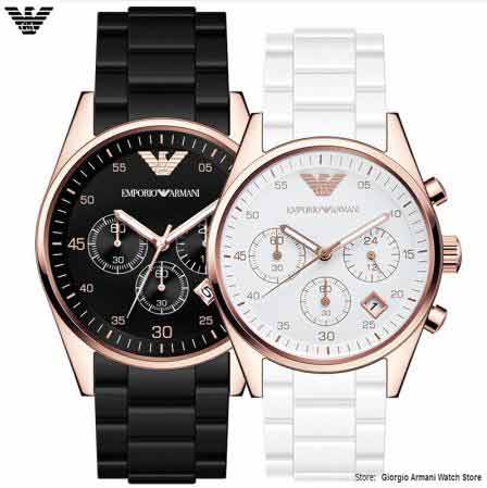 emporio armani watches for couple