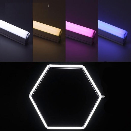 Hexagon LED Garage Light - 552W, 66240 Lumens, 6500K Daylight