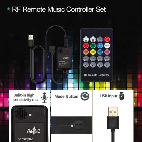 Color RGB TV Backlight Kit For