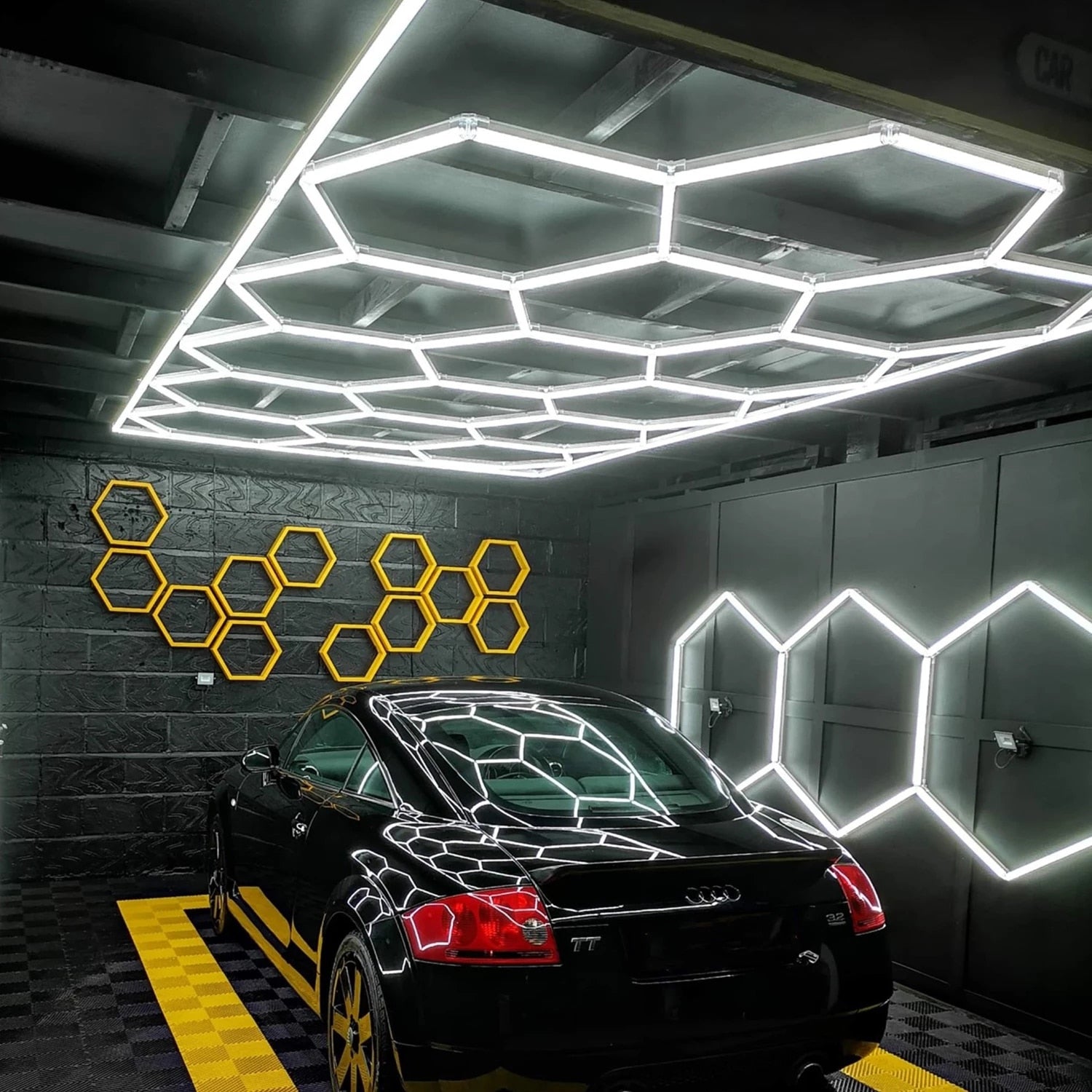 hexagon lights ceiling