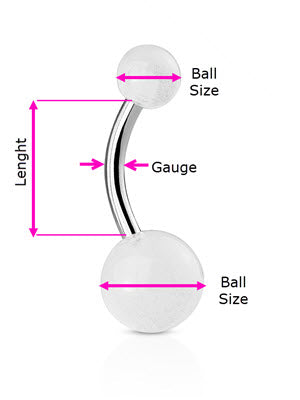 Tongue Ring Ball Size Chart