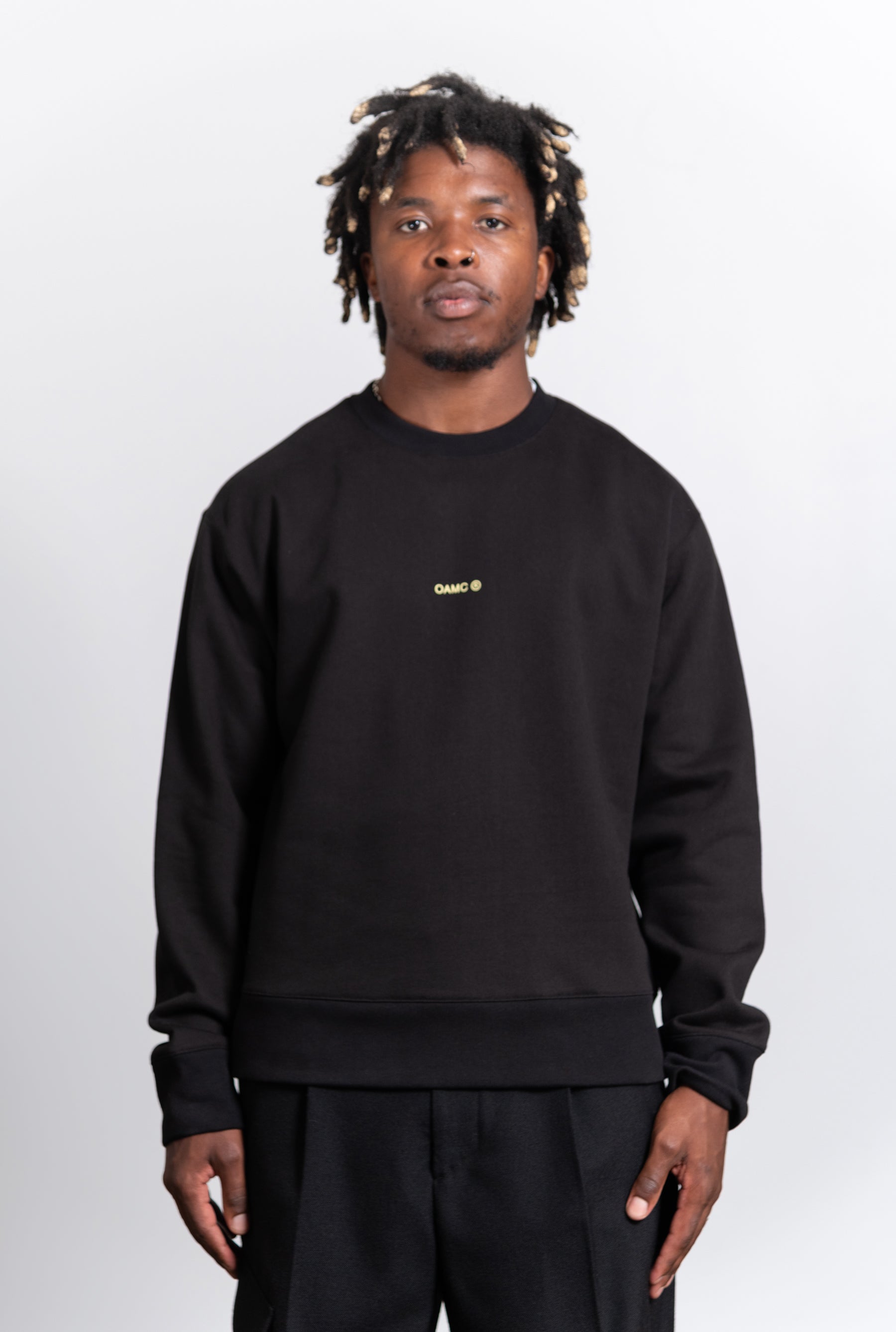 Face Logo Crewneck Sweater Oatmeal Melange SWEA000077 – NOMAD