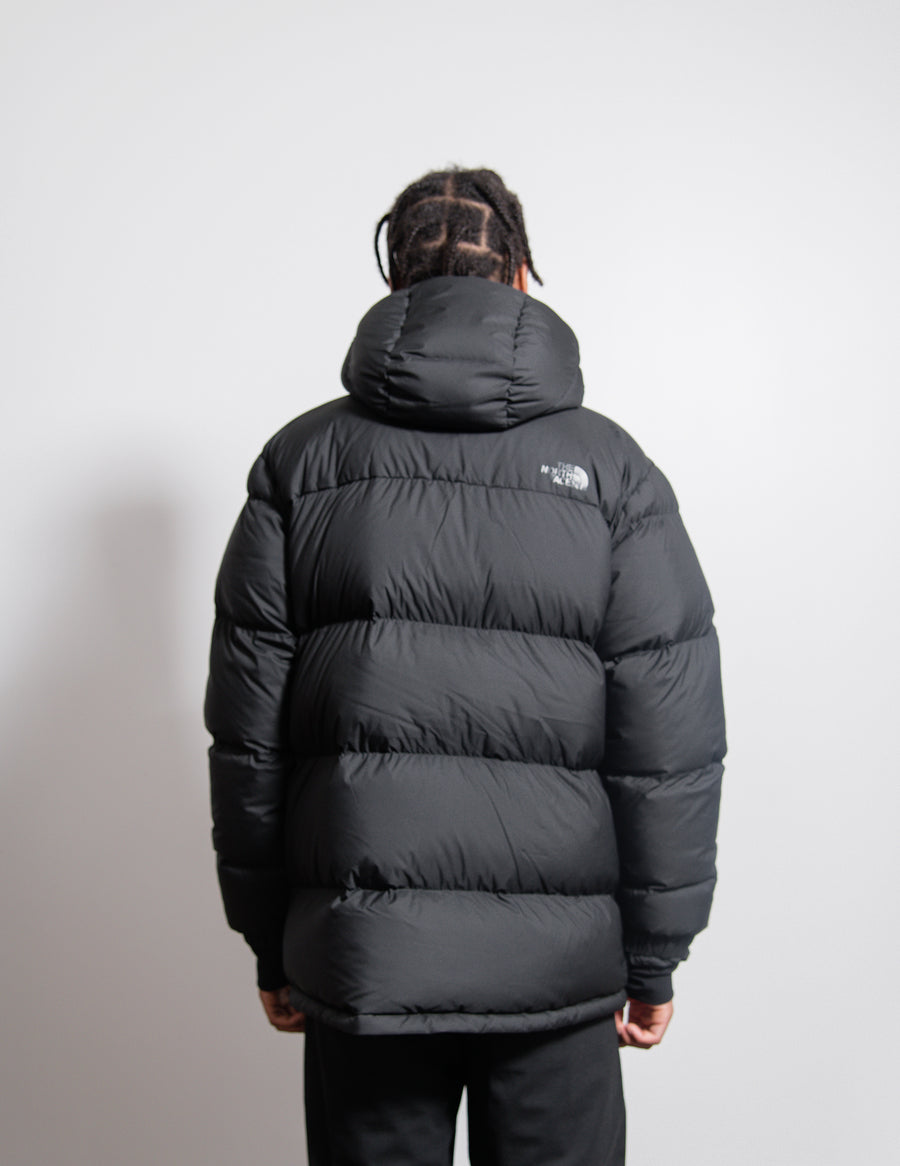 north face black down coat