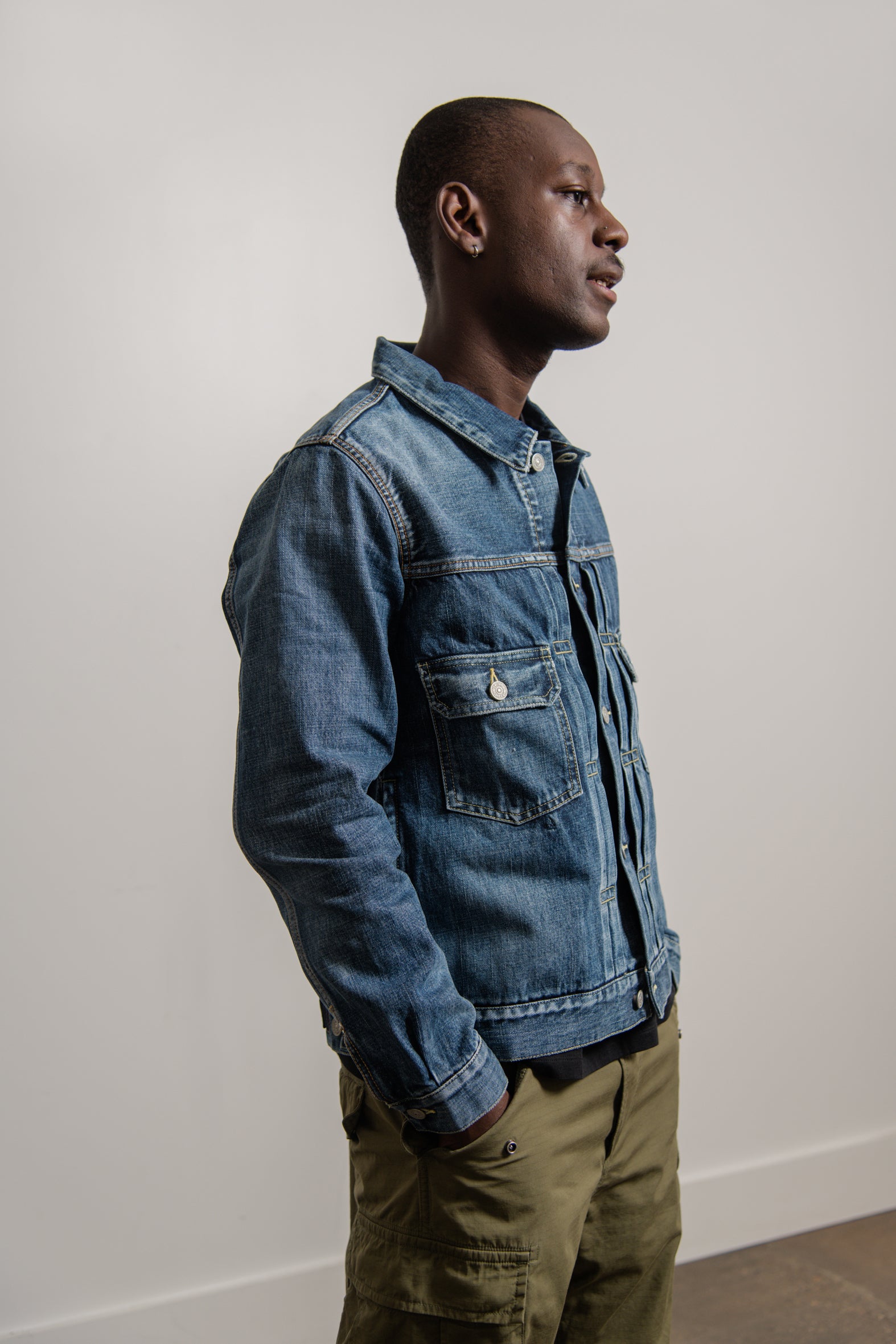 Social Sculpture 101 JKT DMGD-1001 Indigo – NOMAD