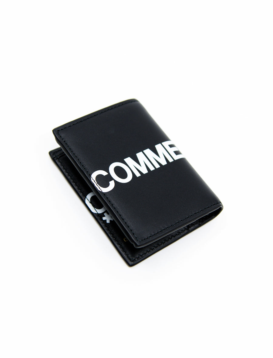 COMME des GARCONS Huge Logo Wallet Black