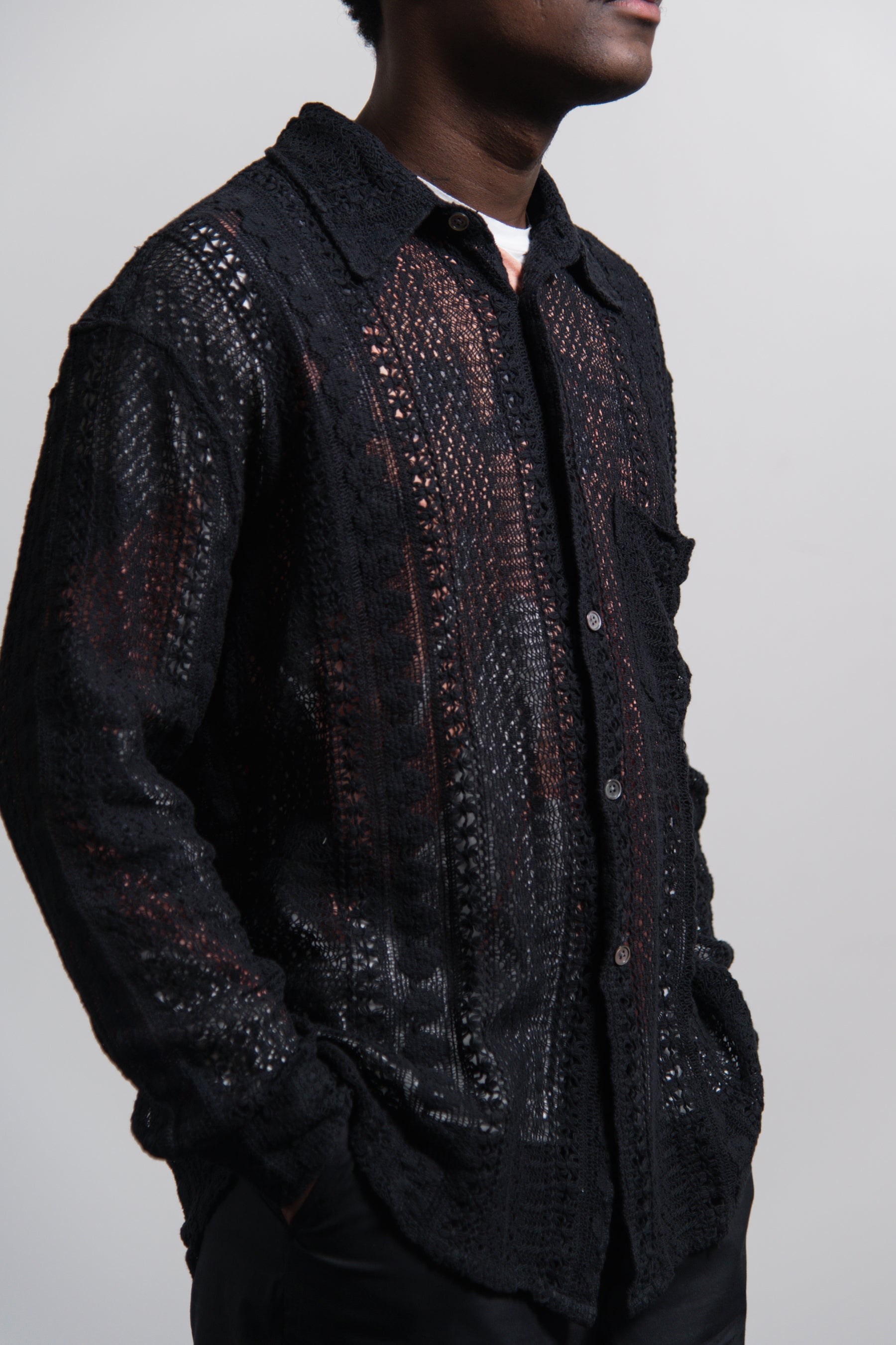 新版 Shirt our Crochet Legacy legacy 21ss Cotton coco Black shirt