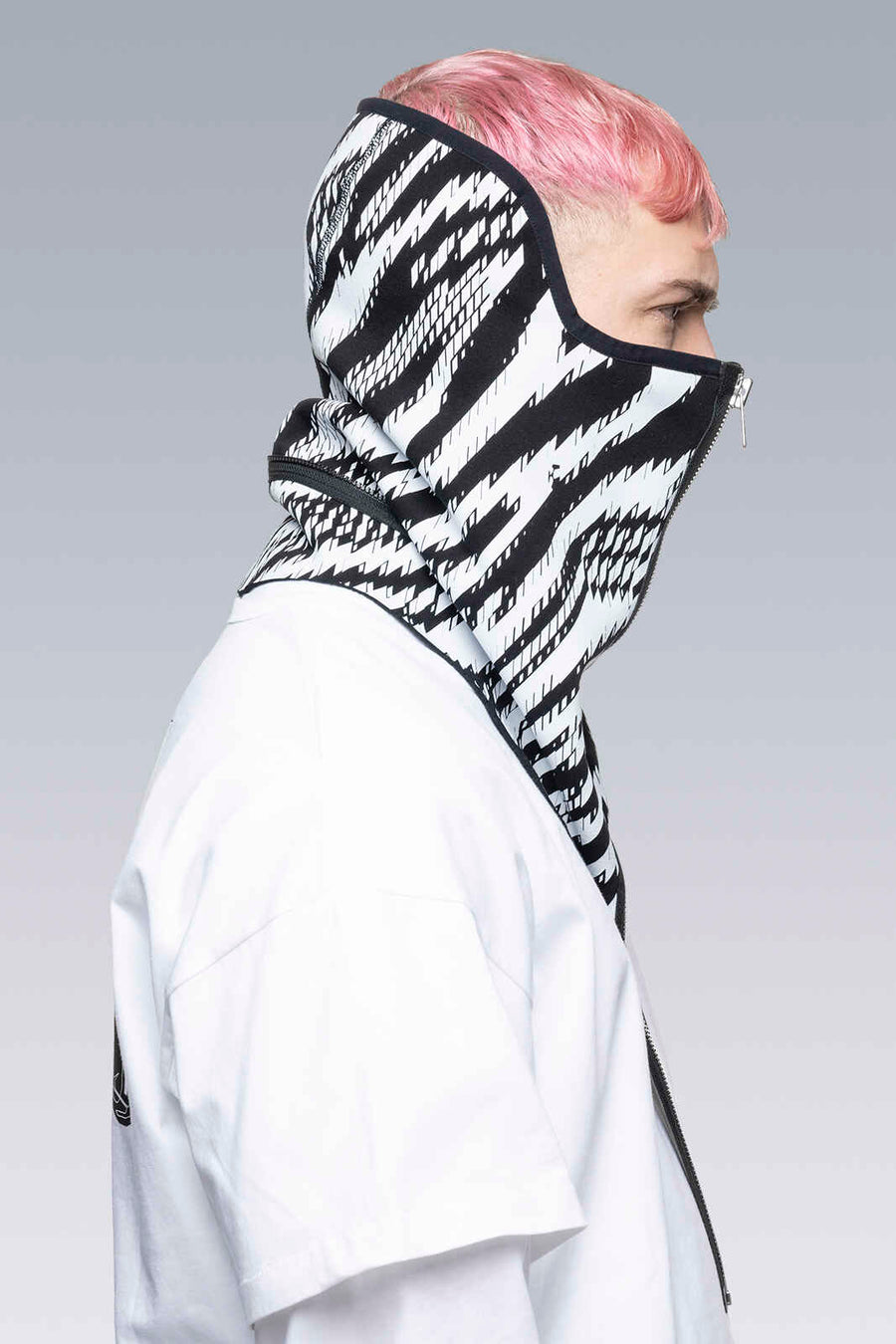 NG4-PS Powerstretch Zip Neck Gaiter Zebra