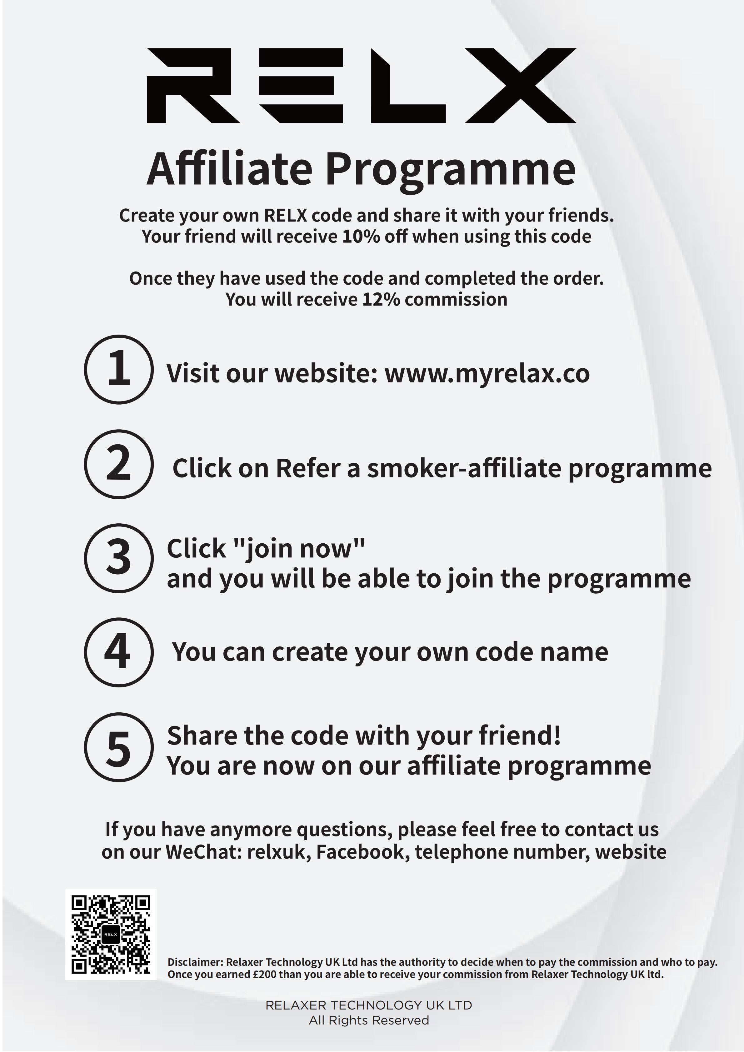 join the RELX AFFILIATE PROGRAM