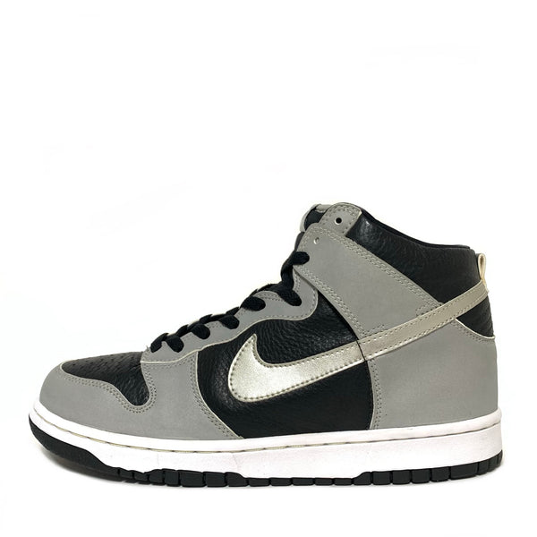 NIKE DUNK HIGH BLACK METALLIC SILVER 3M 