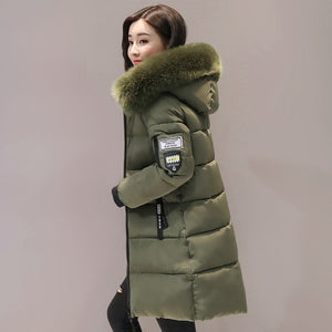 womens long winter coat with fur hood