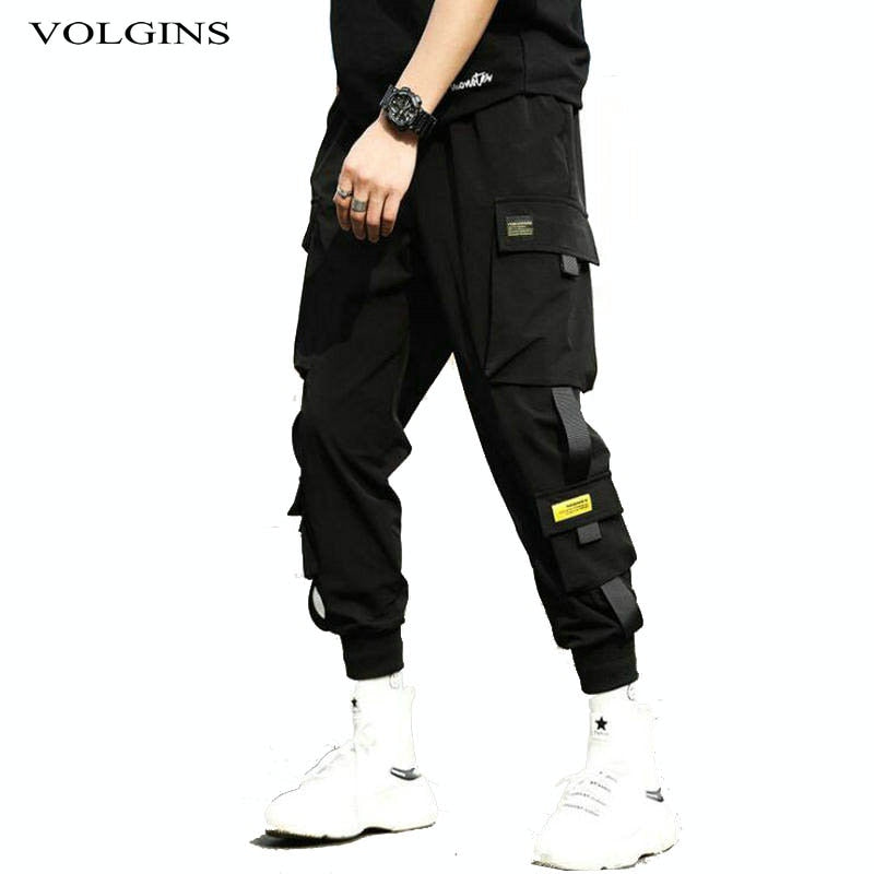 mens elastic joggers