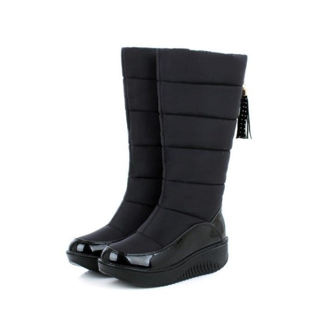 knee high warm winter boots