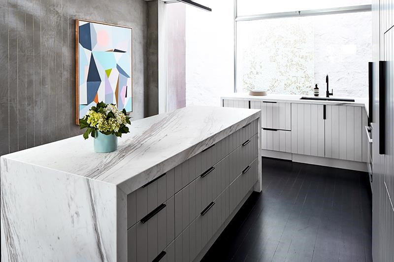 Kitchen with view and sunshine