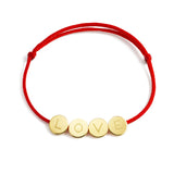 bracelet 4 médailles "LOVE"