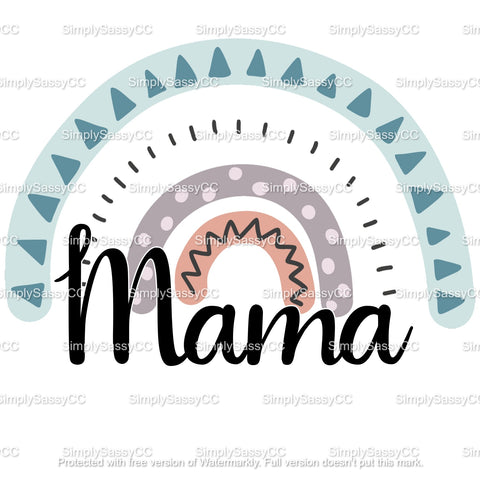 Mama rainbow - PNG - DIGITAL DOWNLOAD