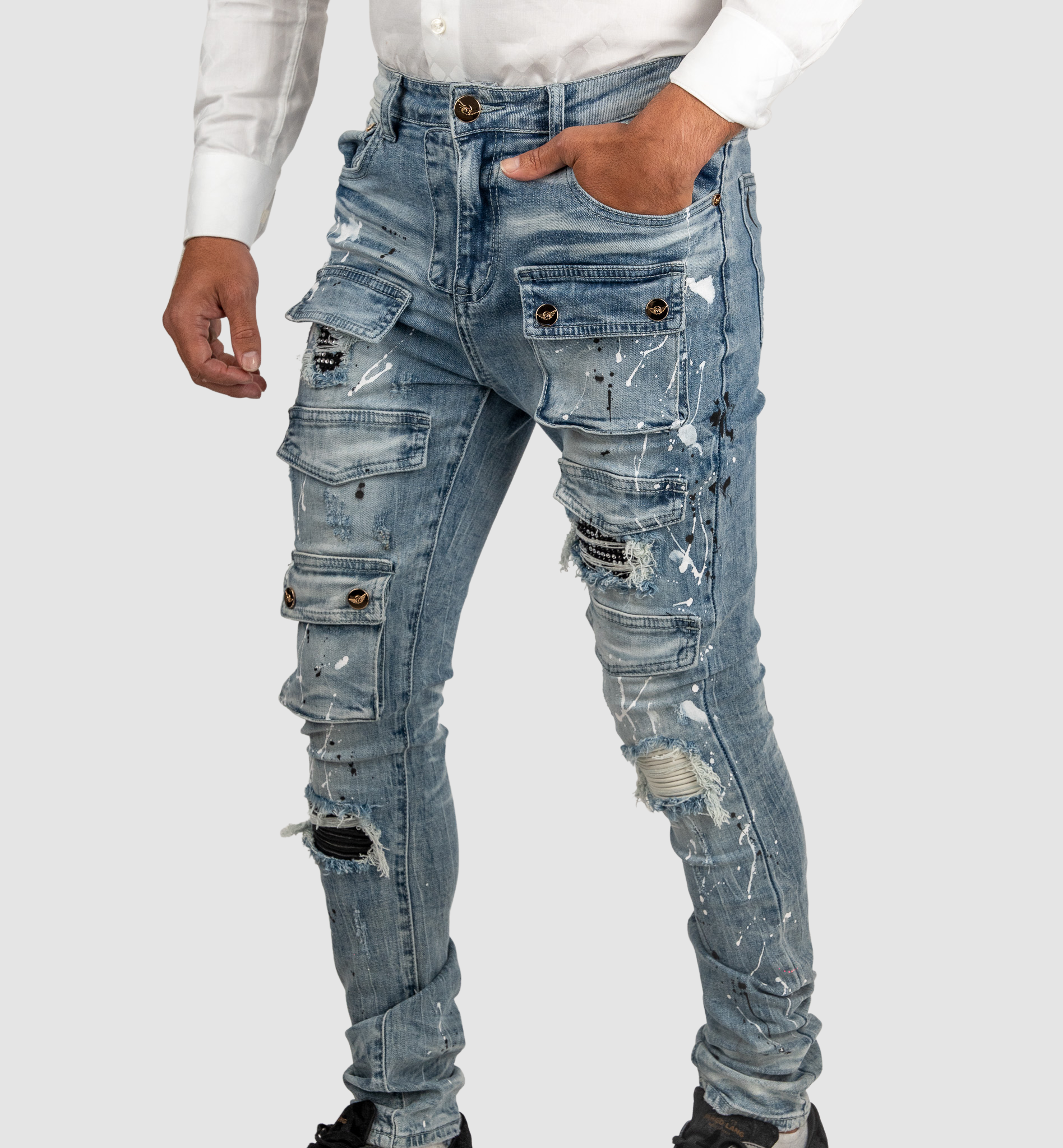 Wash Jeans W Leather – URock Couture