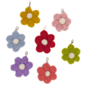 Knitted Flower ZipBits (7 colors)