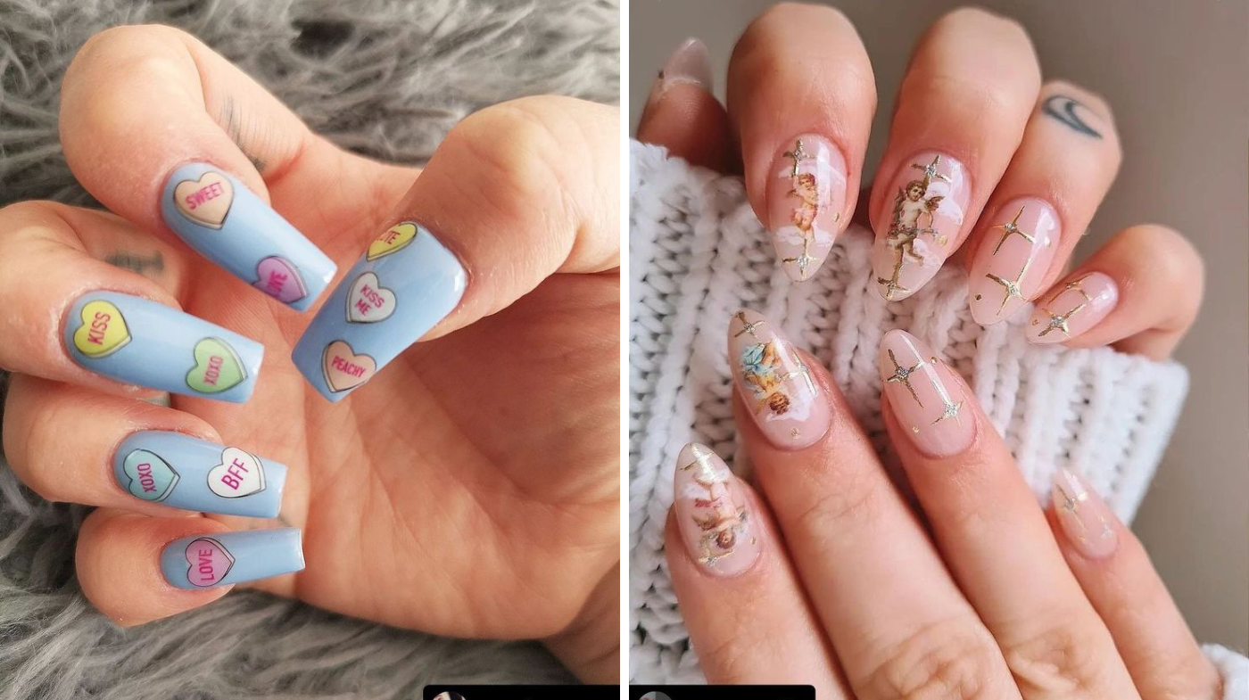 Lucy Makeup store nail trends - stickers