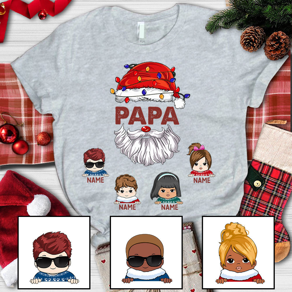 Reel Cool Papa Fishing Rod Winter Christmas Personalized Shirt For Grandpa,  HN98, TRNA