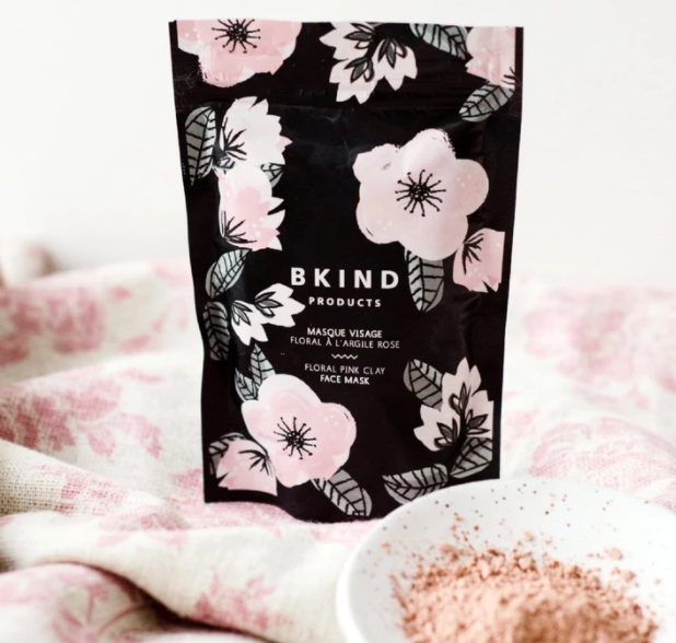 Floral Pink Clay Face Mask