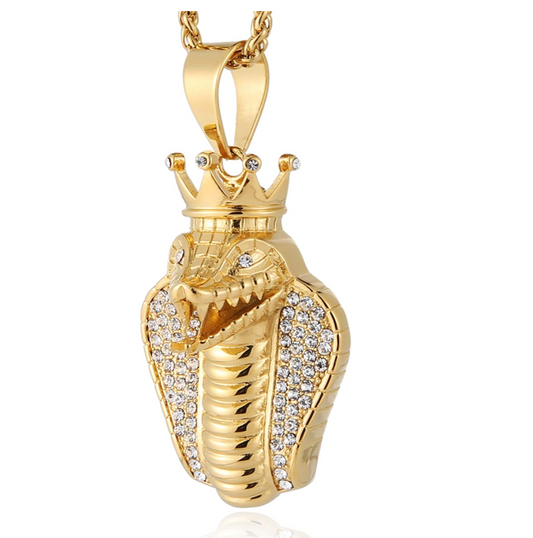 Gucci Snake Pendant Gucci Mane Necklace Serpent Gold Color Metal Alloy –  Gold Diamond Shop