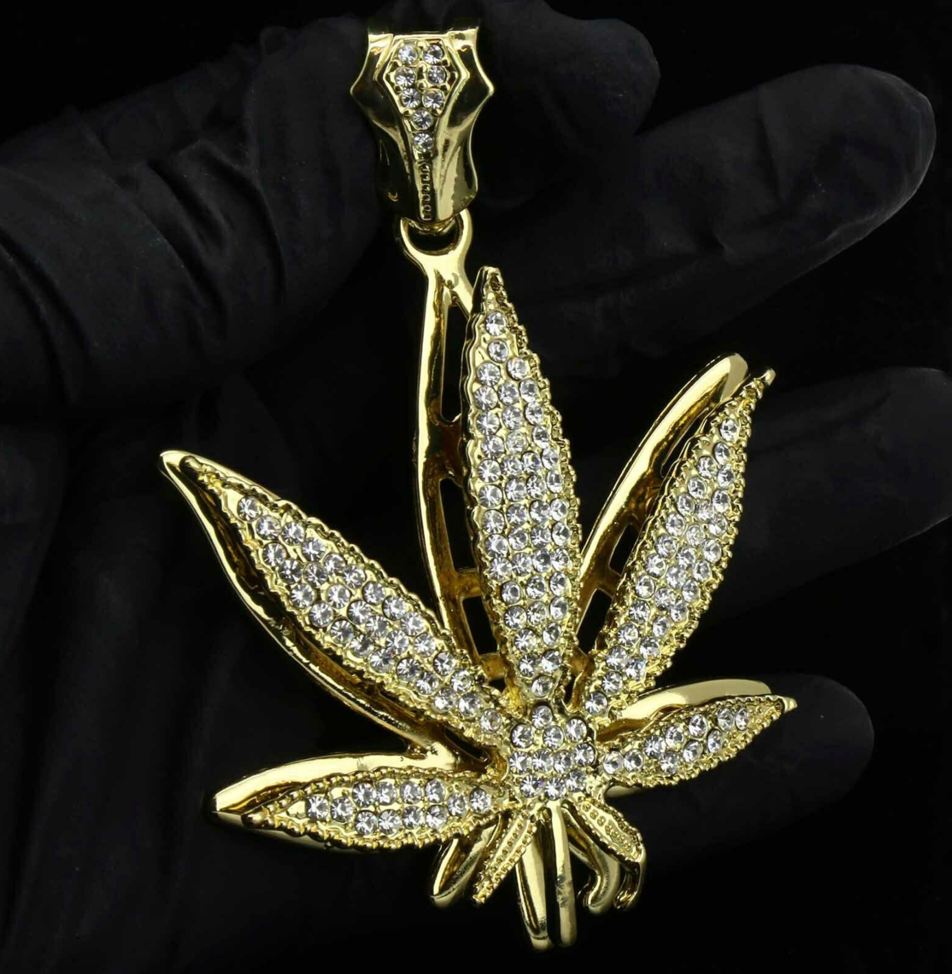 iced out weed chain