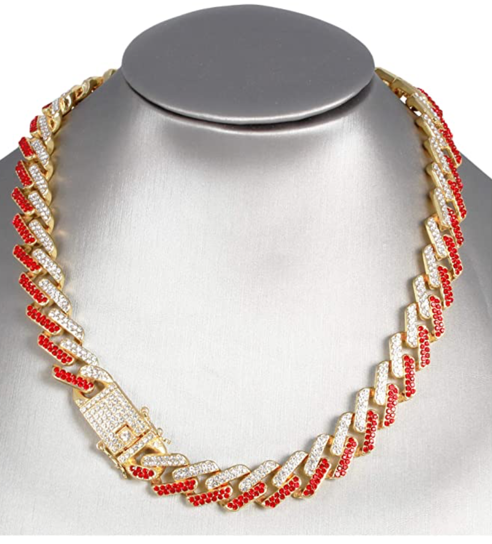 red cuban link chain