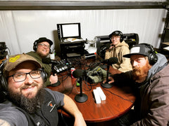 Picture of the guys podcasting