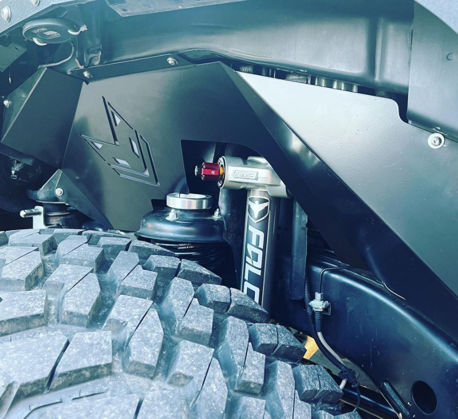 Jeep JK Custom Inner Fenders with Falcon Shocks – For Fox Sake Offroad