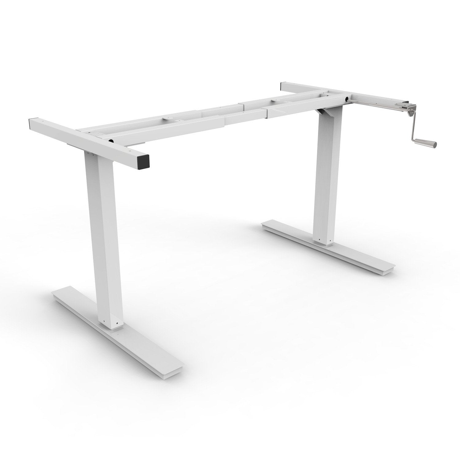 Manual Height Adjustable Desk Frame Rectangular Leg