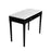 Meno 36" Rectangular Italian Carrara White Marble Console Table with Legs