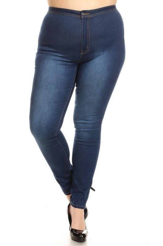 LO-181 High waist stretch ripped skinny jeans – RK Collections Boutique