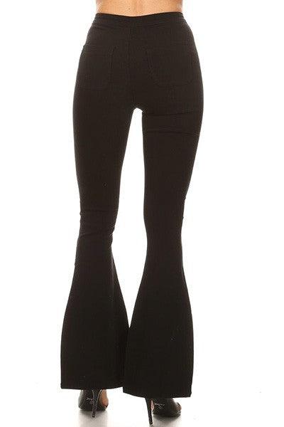 High waist super stretch bell bottom pants-Jeans-JC & JQ-alomfejto