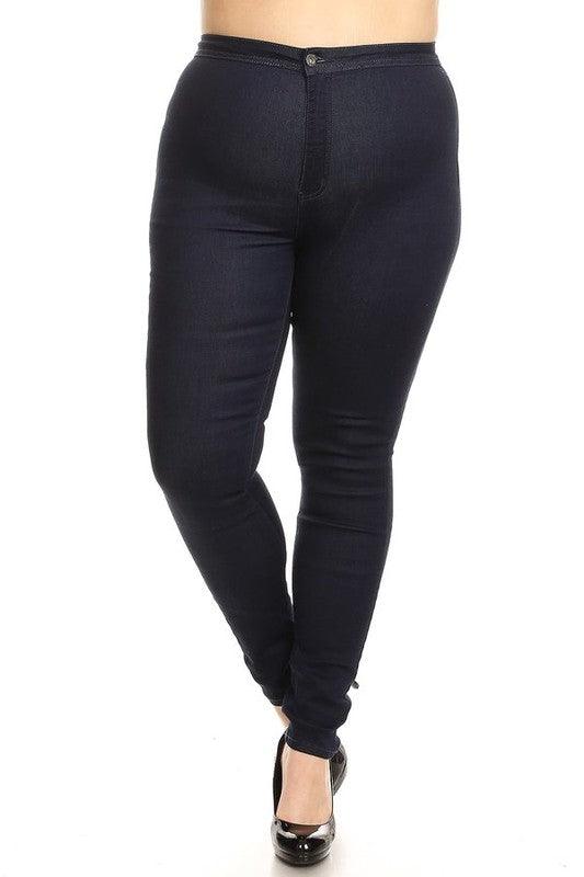 GP3100 PLUS high waist stretch skinny jeans