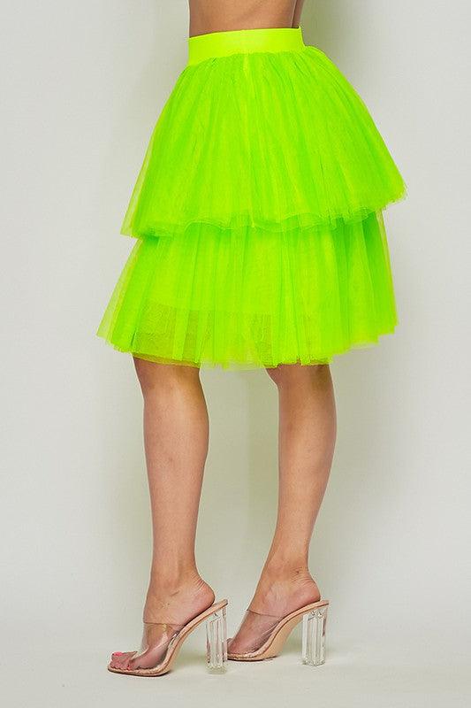 two tier tulle skirt