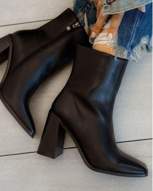 Boss Lady Chunky heel bootie