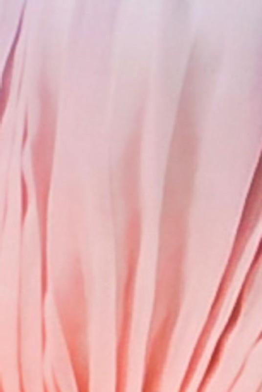 PLUS ombre pleated maxi dress