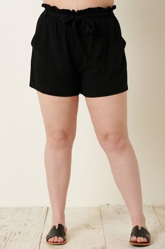 PLUS linen shorts