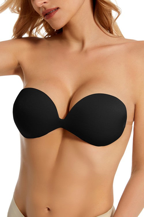 Adhesive Plunge Bra with Back Strap