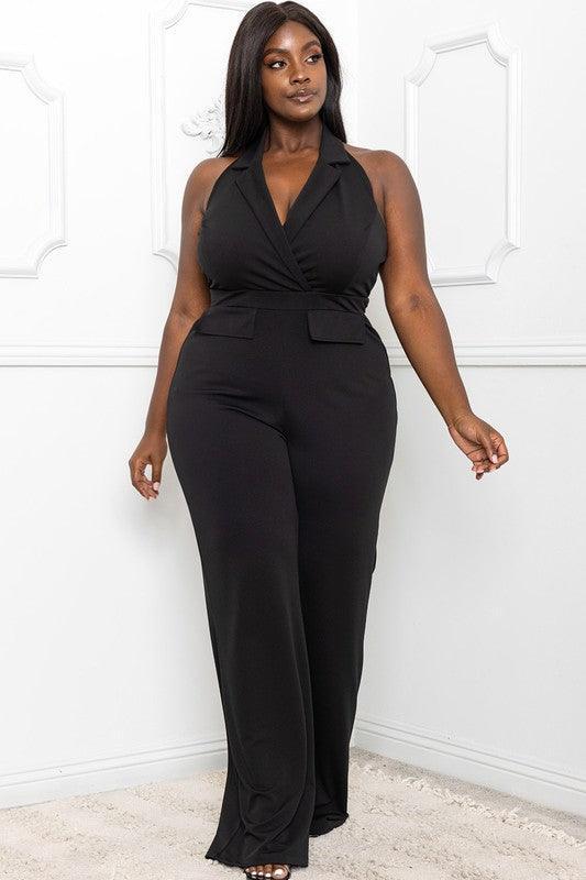 PLUS halter neck jumpsuit