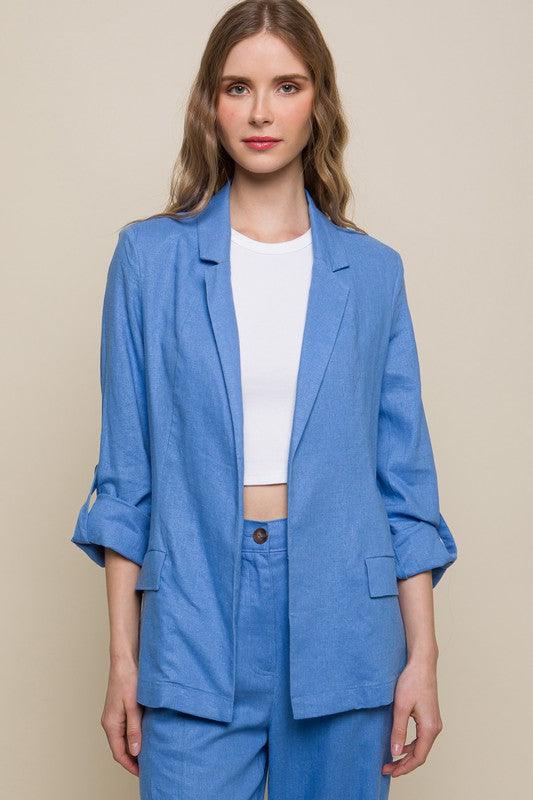 Linen Blend Blazer