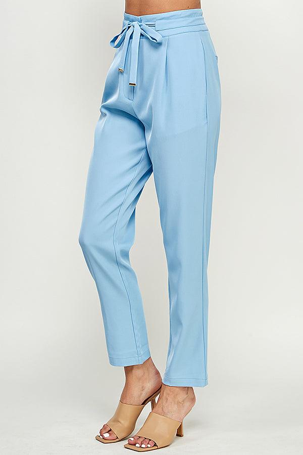 high waist tapered ankle pant