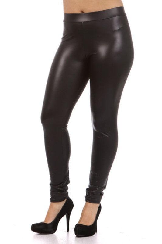 PLUS Faux leather Leggings