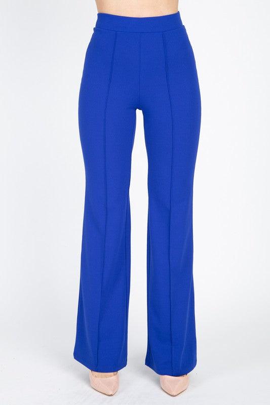 velvet front slit flare pants – RK Collections Boutique