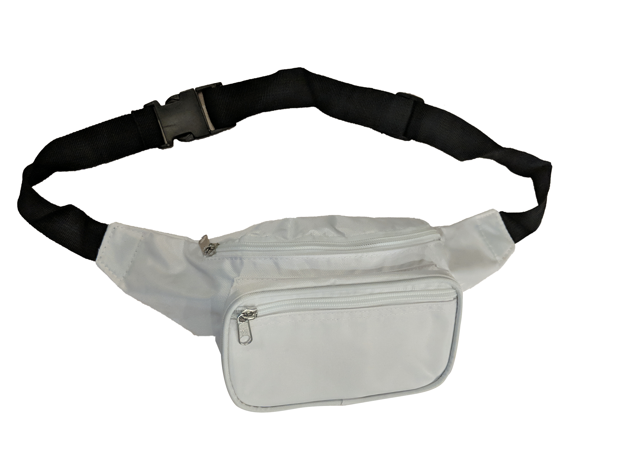 white fanny pack