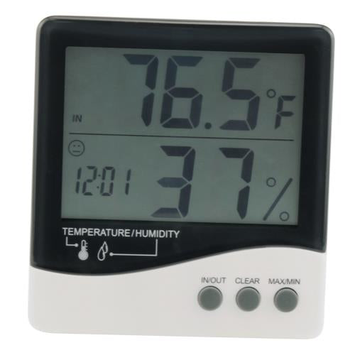 Mini Digital Thermometer Hygrometer, Indoor Thermometer Humidity Meter, Room  Thermometer Humidity Monitor with LCD Display for Home, Greenhouse, Cellar,  Basement, Randomly send colors.