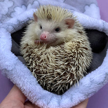 Load image into Gallery viewer, Clouds cuddle fleece snuggle sack, sleeping bag for hedgehogs and small pets.