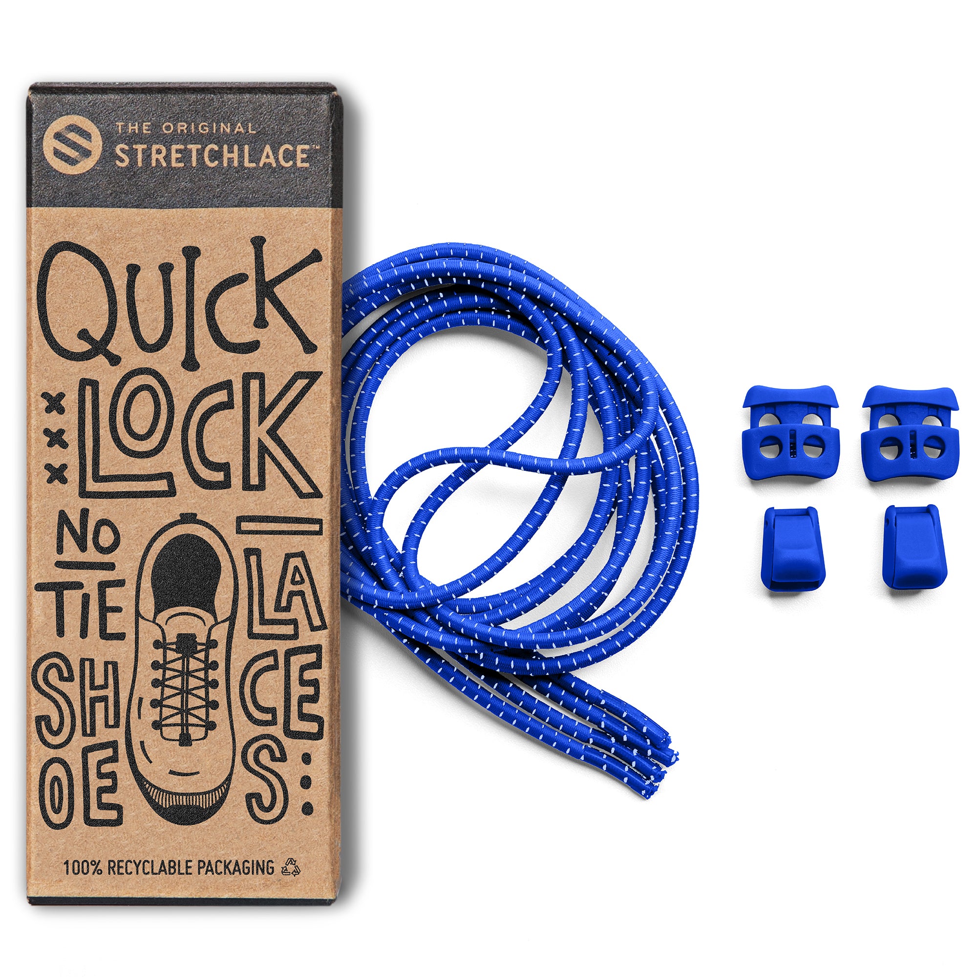 Shoelace Knot Clips by The Original Stretchlace, Keep Shoe Laces Tied &  Secure, Shoelace Bow Clip Accessory